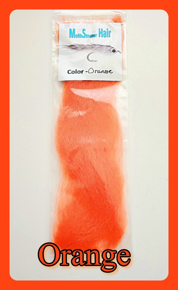 360 Effect Merkin Streamer Hair - Orange