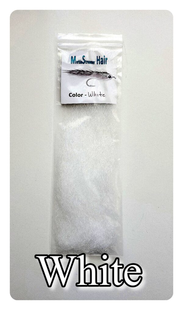 360 Effect Merkin Streamer Hair - White